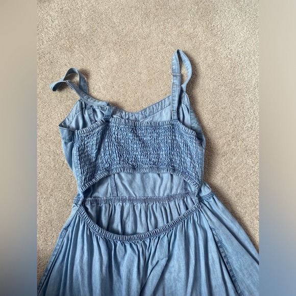 denim fit and flare dress - Picture 2 of 4